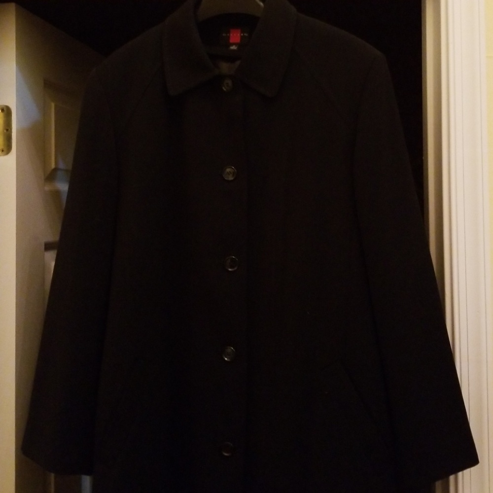 Black all weather coat